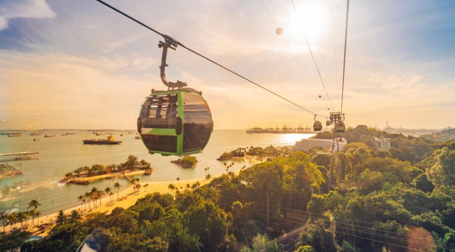 Singapore Malaysia Sentosa Cable Car Singapore Malaysia